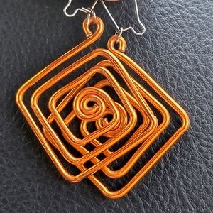 😍 Wired One-of-a-kind Spiral Handmade Earrings